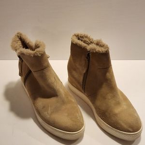 Caslon suede faux fur lined boots size 7.5